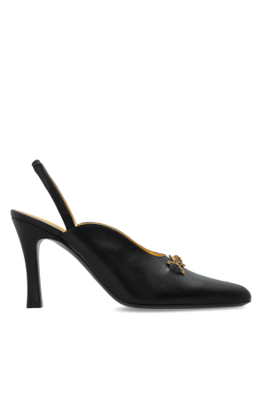 Heeled shoes with logo