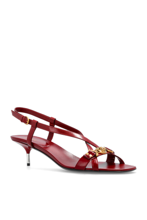 Versace Leather heeled sandals