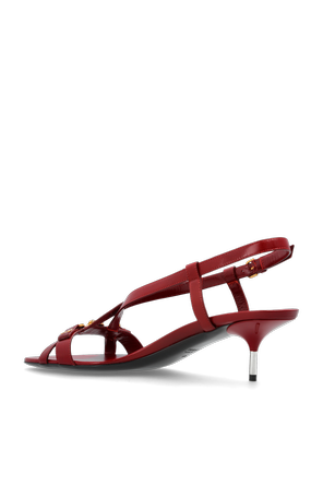 Versace Leather heeled sandals