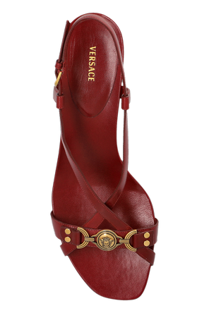 Versace Leather heeled sandals