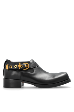 Leather ankle boots
