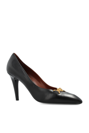 Versace Skórzane buty na obcasie ‘Clelia’
