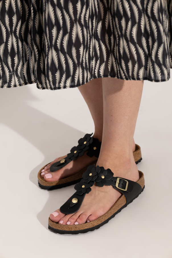 Birkenstock Zehentrenner „Gizeh Flower Embellishment“