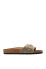 Birkenstock beige ‘Oita Braided’ slides