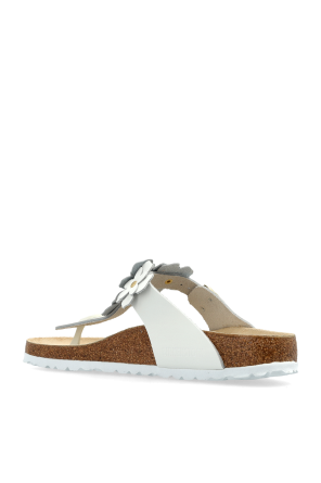 Birkenstock Sandalias de dedo ‘Gizeh Flower Embellishment’