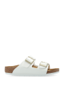Birkenstock Kids WHITE ‘Arizona’ slides