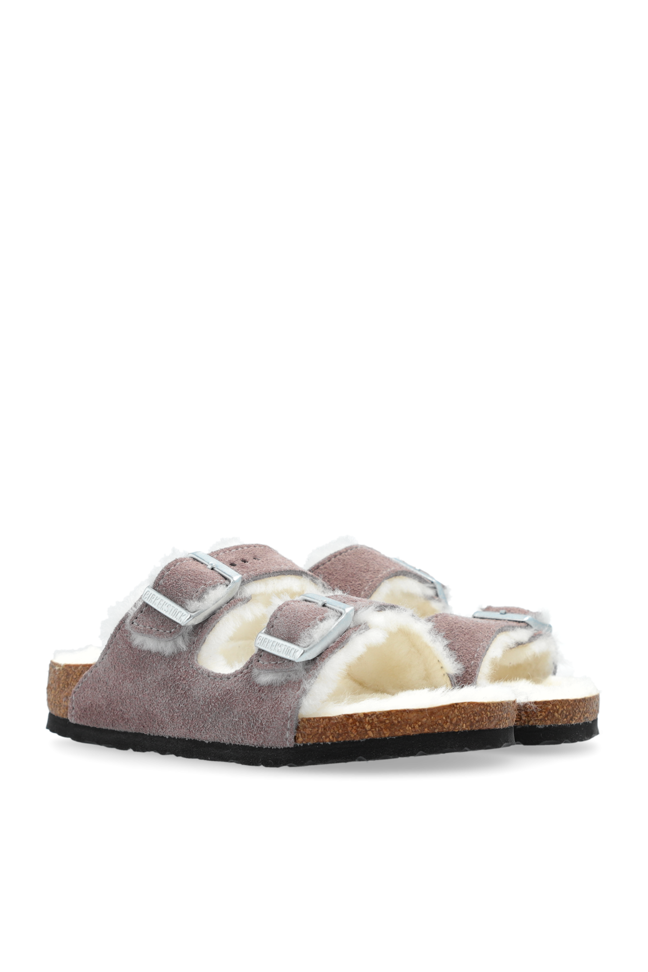 Birkenstock Kids ‘Arizona Shearling’ Slides