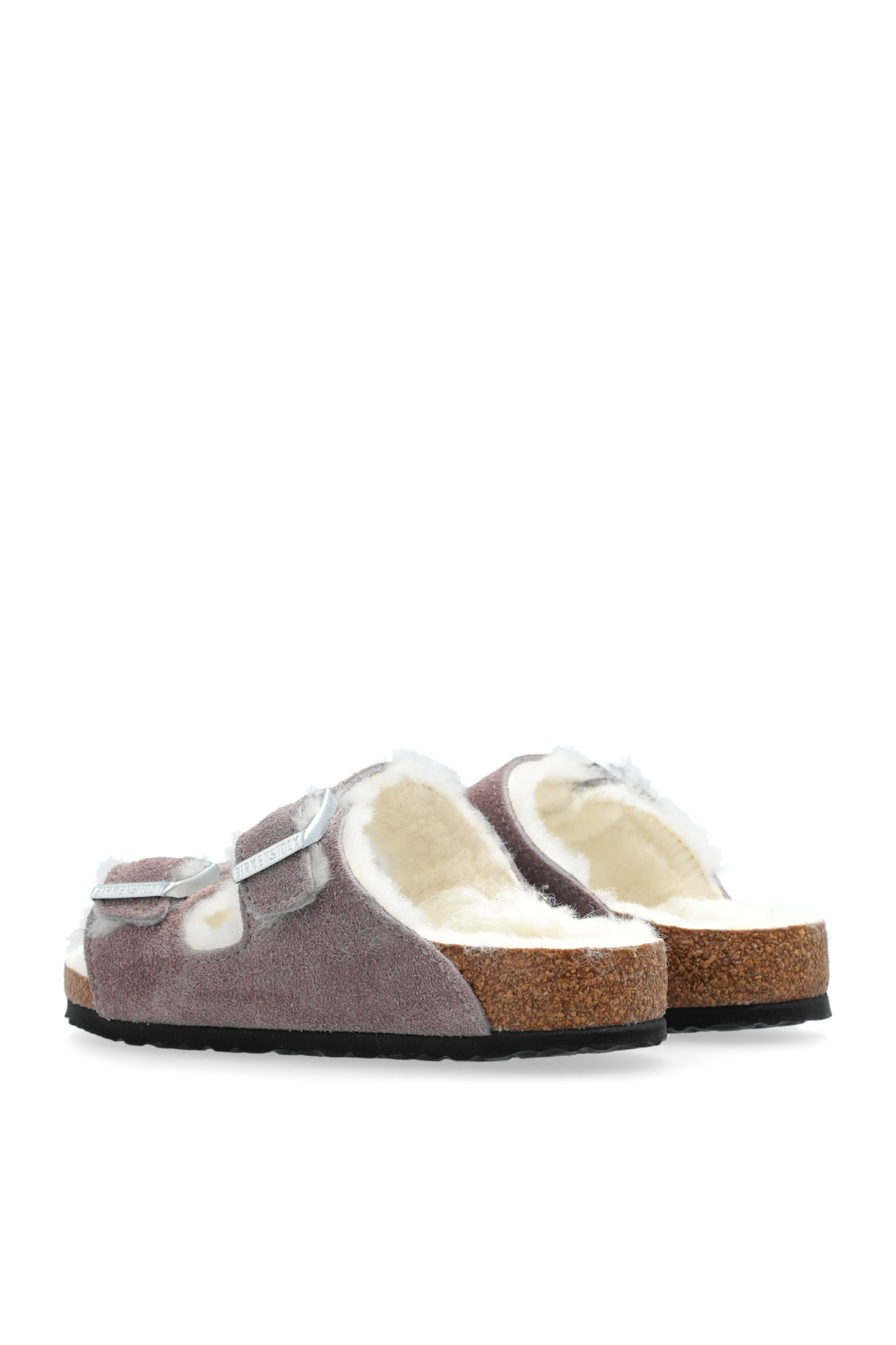 Birkenstock Kids ‘Arizona Shearling’ Slides