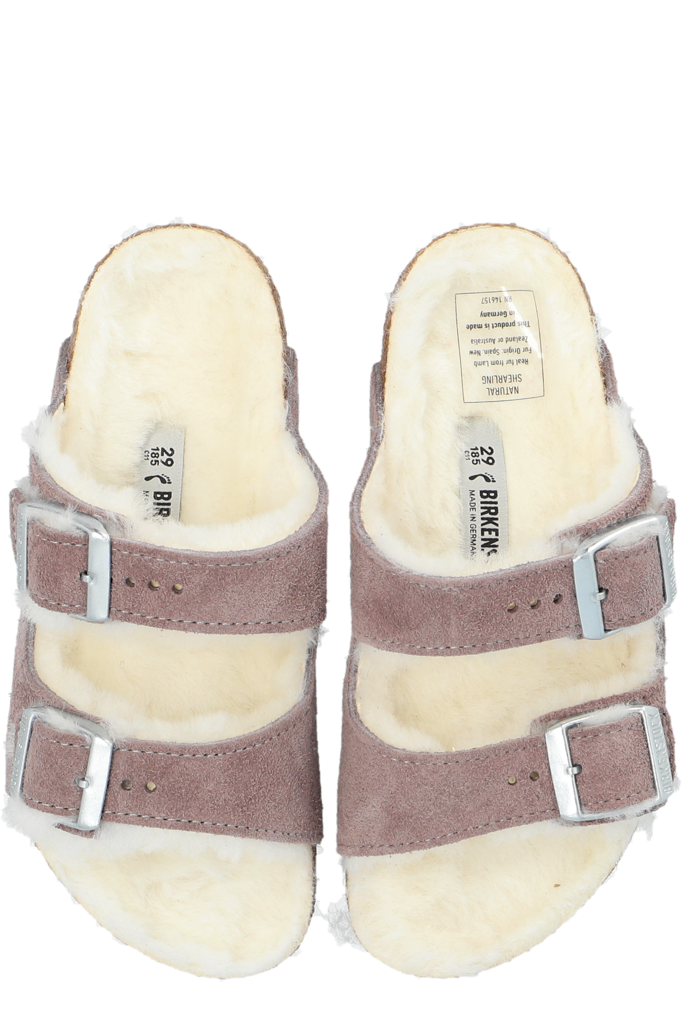 Birkenstock Kids ‘Arizona Shearling’ Slides