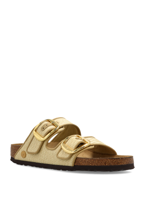 Birkenstock Sandalias de pala ‘Arizona Big Buckle Raffia’