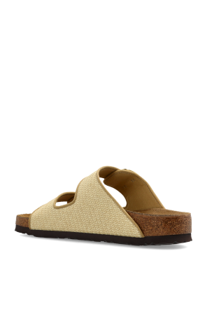 Birkenstock Sandalias de pala ‘Arizona Big Buckle Raffia’