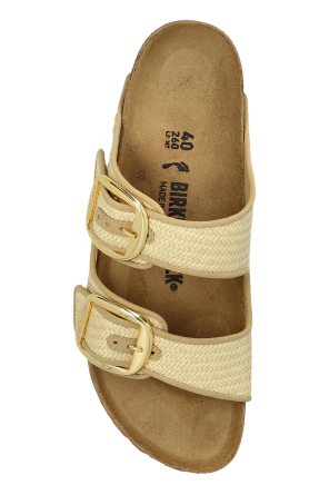 Birkenstock Sandalias de pala ‘Arizona Big Buckle Raffia’