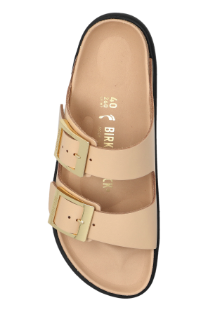 Birkenstock "Arizona Droplet Buckle" slides