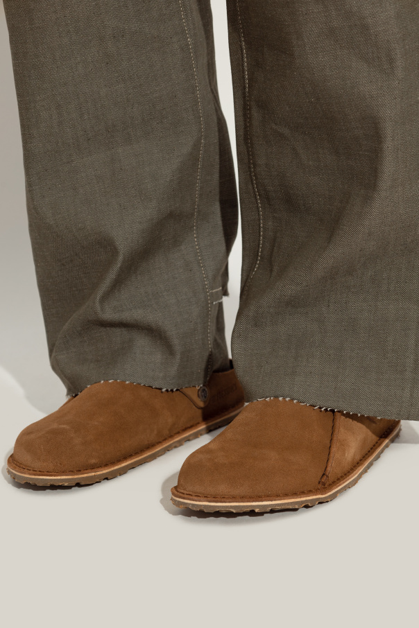 Birkenstock "Lutry Premium Suede" slides