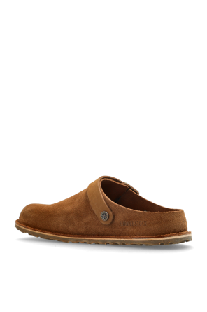 Birkenstock "Lutry Premium Suede" slides