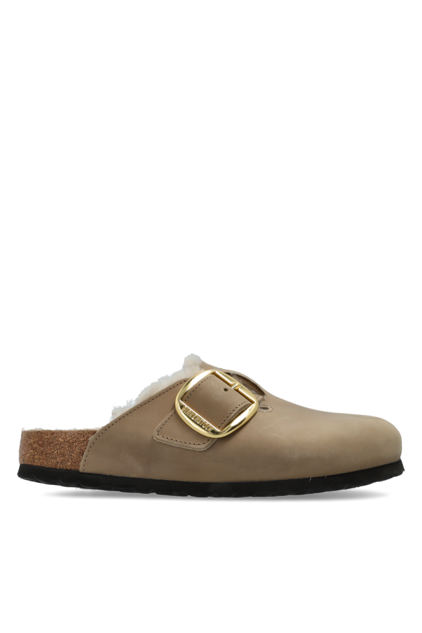 'Boston Big Buckle Shearling' clogs od Birkenstock