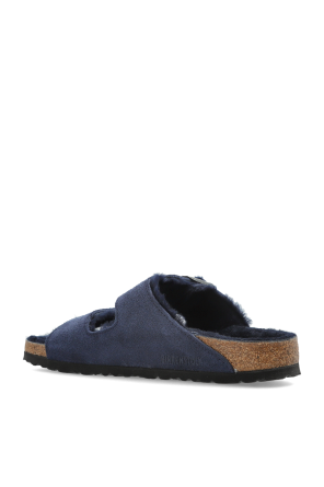 Birkenstock "Arizona Shearling" slides