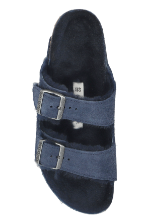 Birkenstock "Arizona Shearling" slides
