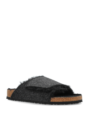Birkenstock "Solana Shearling" slides