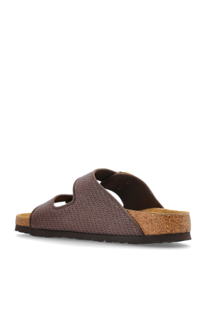 Birkenstock Pantoletten „Arizona Big Buckle Raffia“