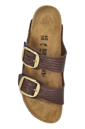 Birkenstock Pantoletten „Arizona Big Buckle Raffia“