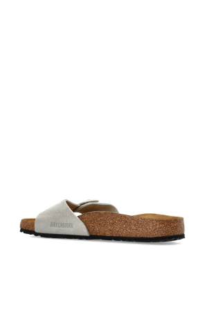 Birkenstock 'Madrid Cushion Buckle Suede' slides