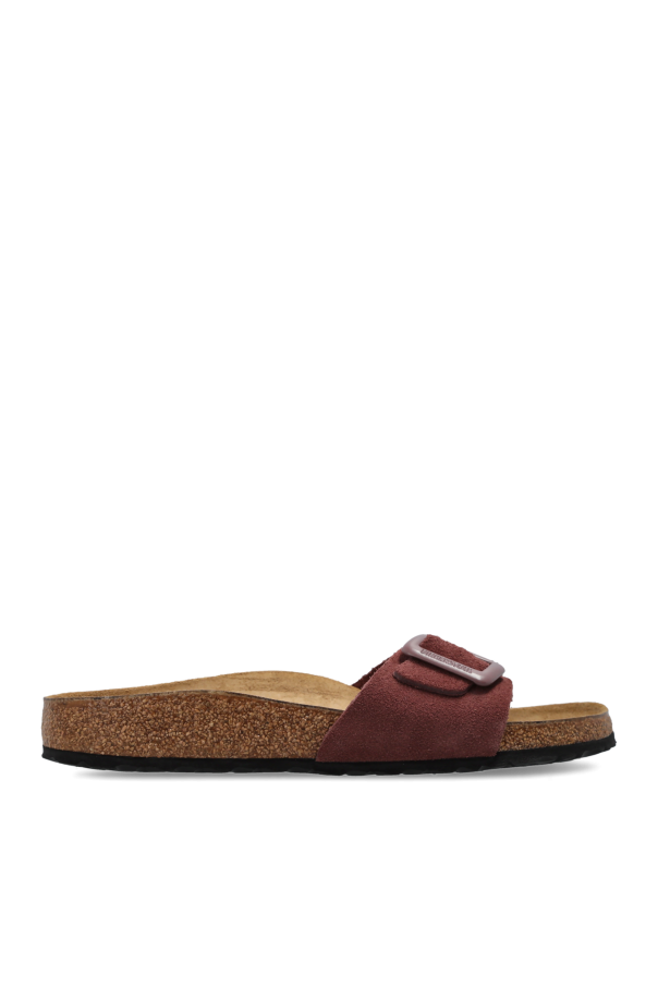 ‘Madrid Cushion Buckle Suede’ slides od Birkenstock