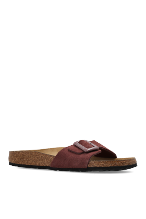 Birkenstock ‘Madrid Cushion Buckle Suede’ slides