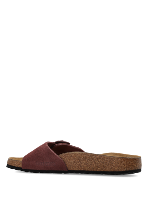 Birkenstock ‘Madrid Cushion Buckle Suede’ slides