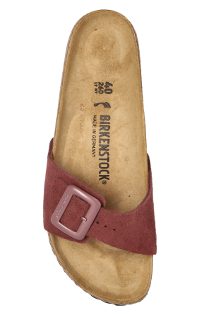 Birkenstock ‘Madrid Cushion Buckle Suede’ slides