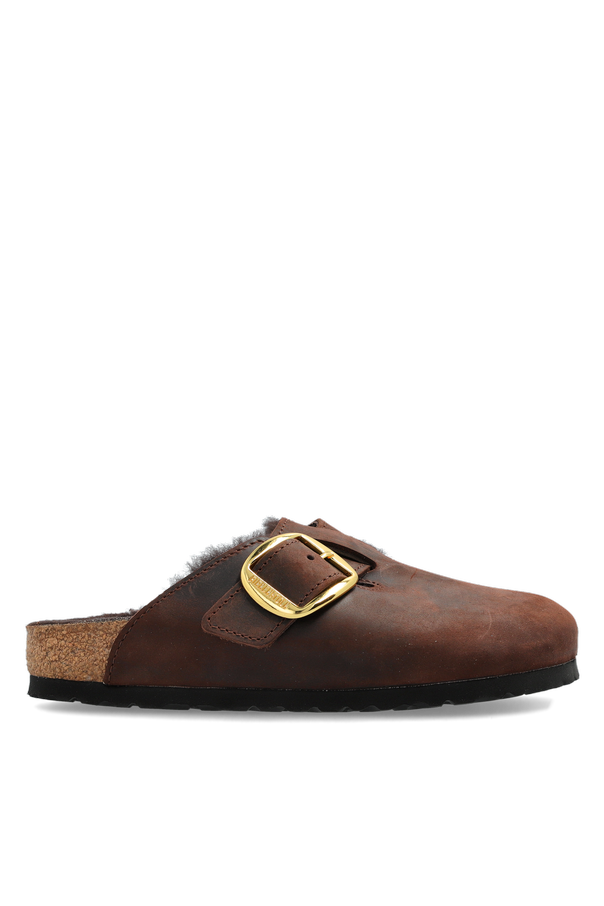 Shearling sandals ‘Boston Big Buckle’ od Birkenstock