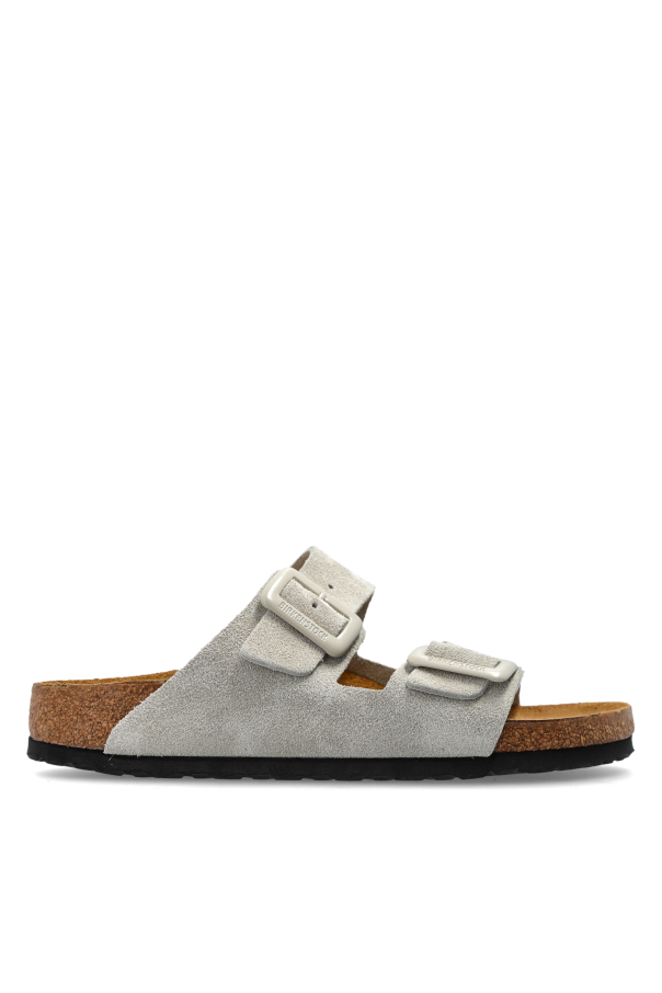 'Arizona Cushion Buckle Suede' slides od Birkenstock