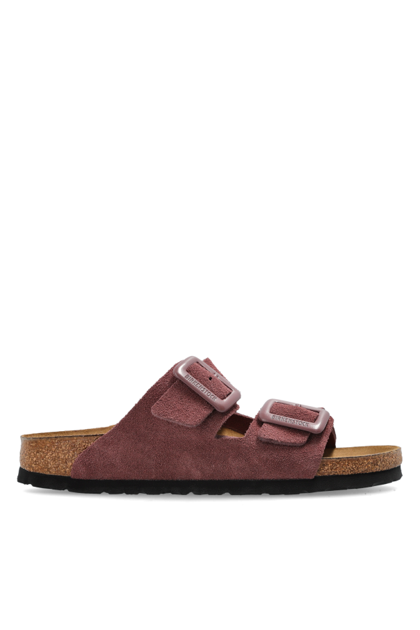 ‘Arizona Cushion Buckle Suede’ slides od Birkenstock