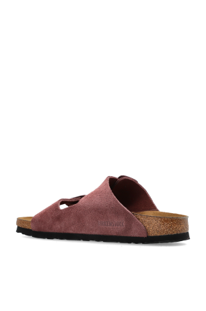 Birkenstock ‘Arizona Cushion Buckle Suede’ slides
