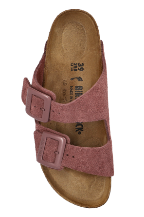 Birkenstock ‘Arizona Cushion Buckle Suede’ slides