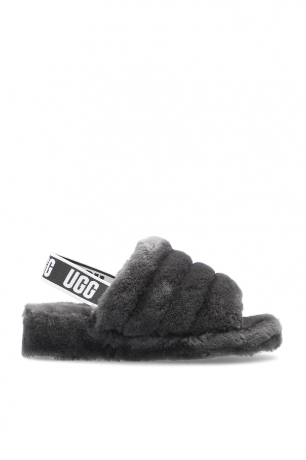 ugg Samt ‘Fluff Yeah Slide’ fur sandals