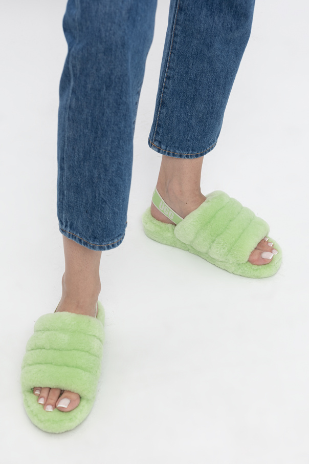 UGG ‘Fluff Yeah Side’ fur sandals