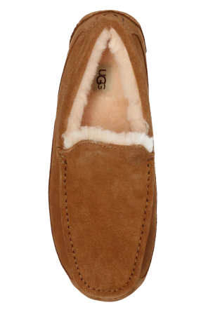 ugg violet ‘M Ascot’ moccasins with fur lining