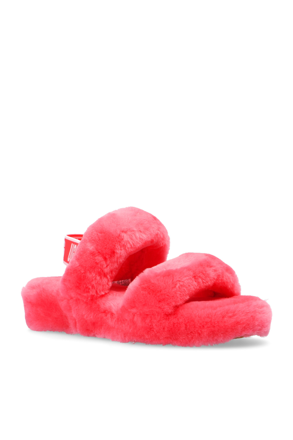 ugg Button ‘W Oh Yeah’ fur sandals