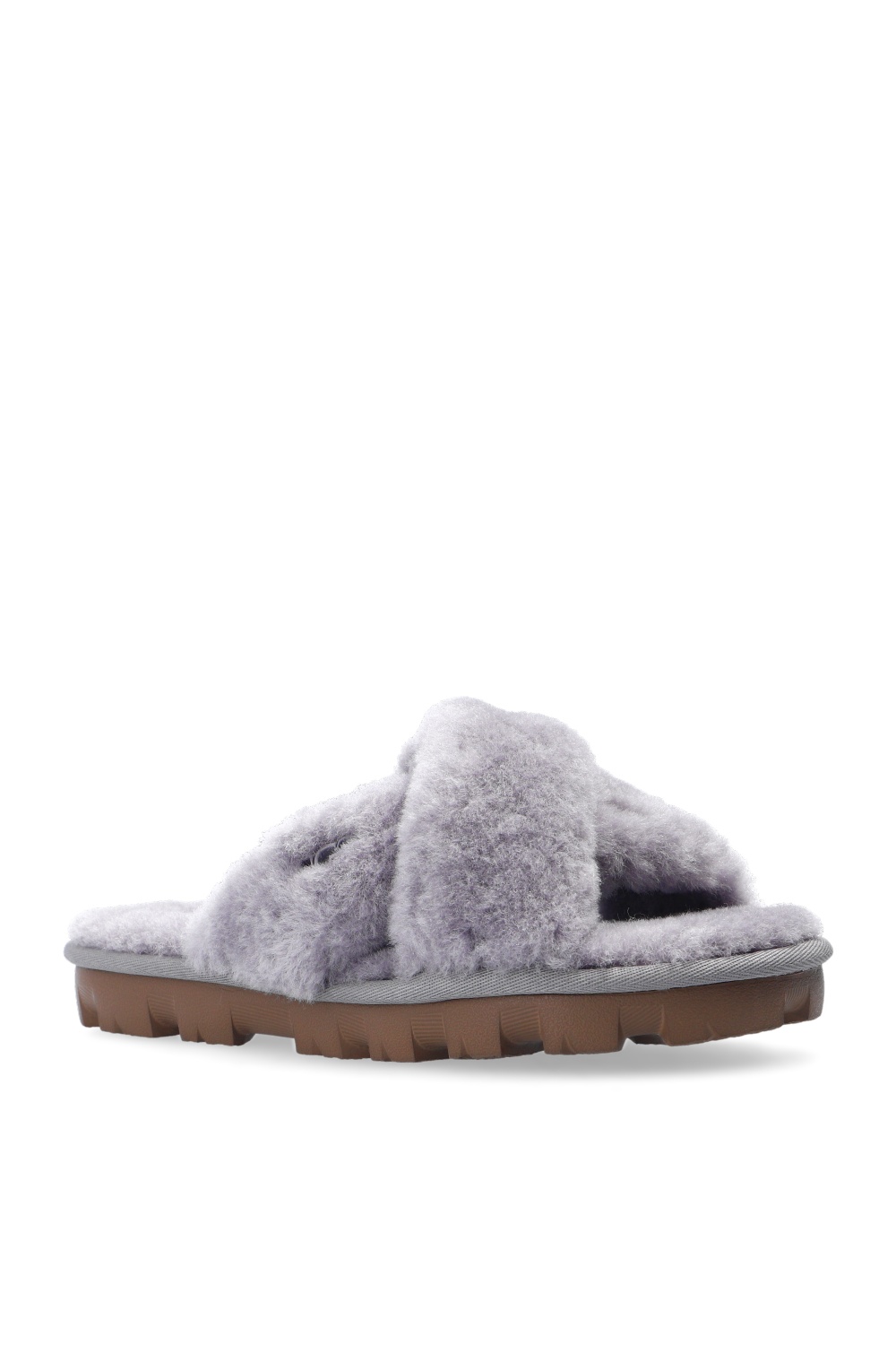 ugg fuzzette slide grey