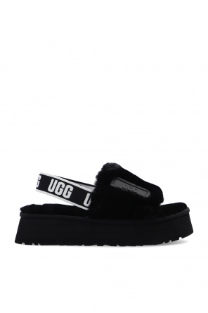 Зеленые пушистые слиперы UGG Fluff Yeah Slide