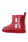 UGG RED ‘Classic Clear Mini’ rain boots