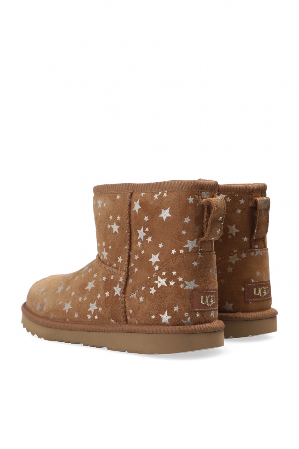 UGG Kids ‘T Classic Mini II Stars’ snow boots