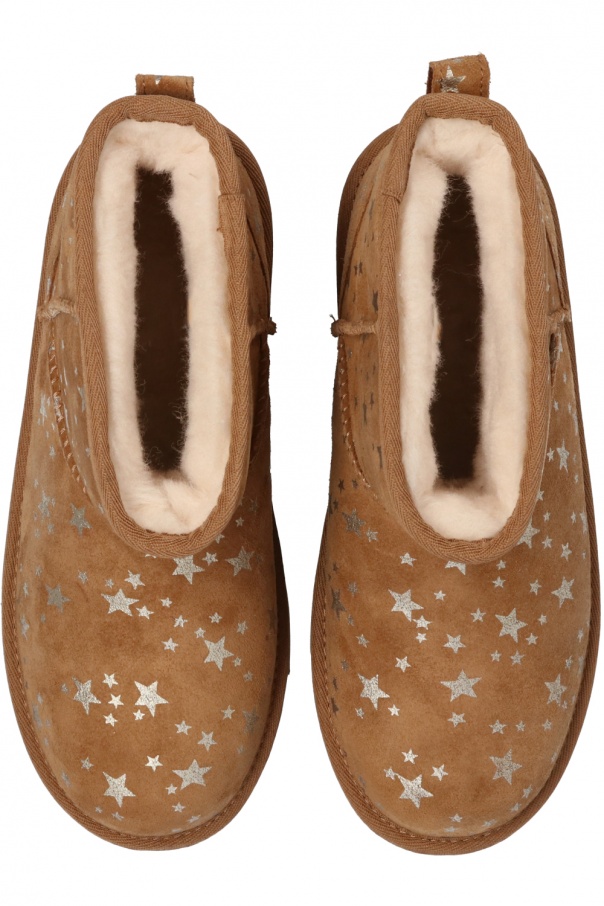 UGG Kids ‘T Classic Mini II Stars’ snow boots