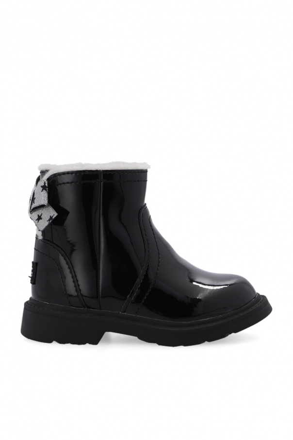 UGG Kids ‘T Lynde Patent’ leather ankle Graphic
