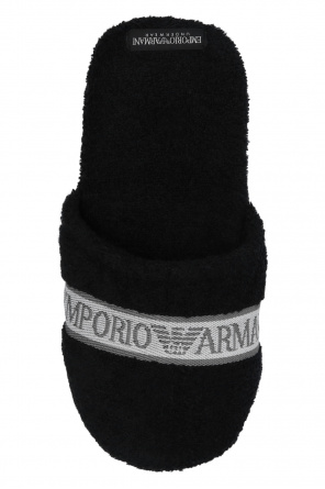 Emporio Armani Logo-embroidered slippers