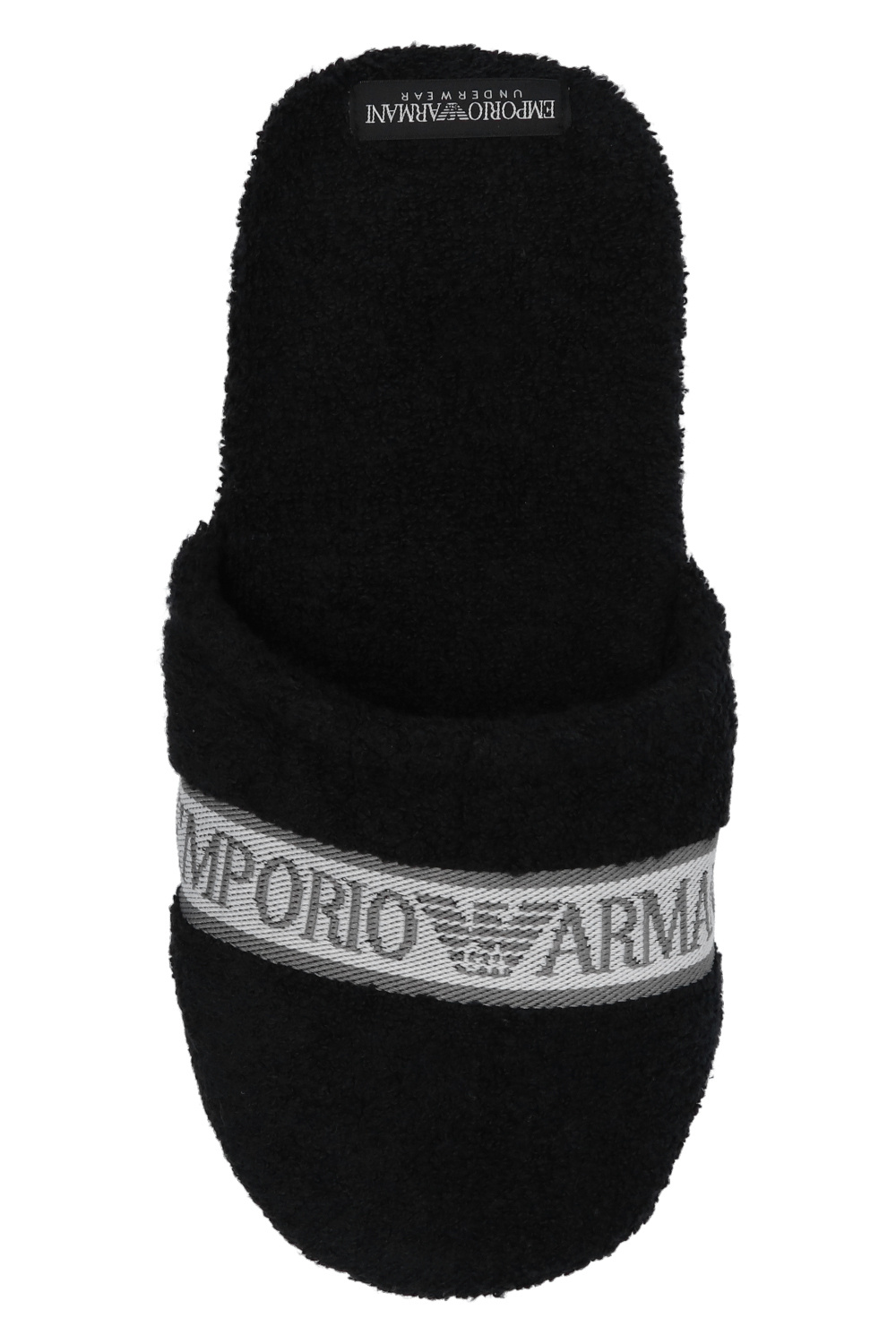 Emporio armani Logo-embroidered slippers