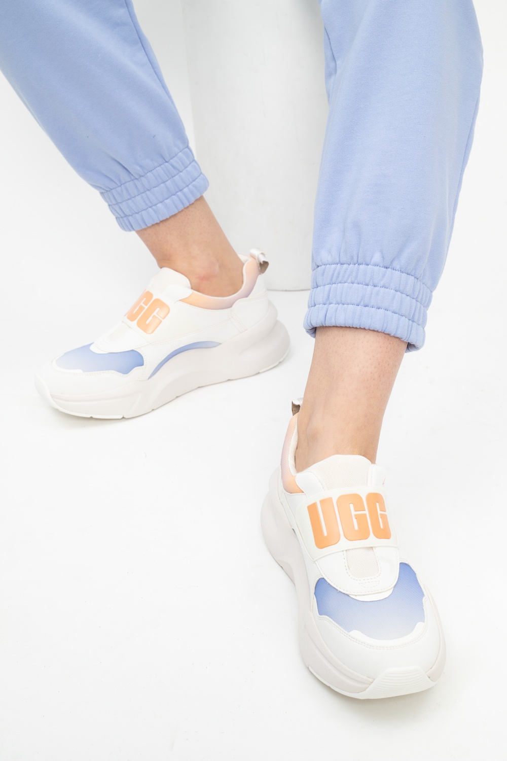 ugg white slip on sneakers