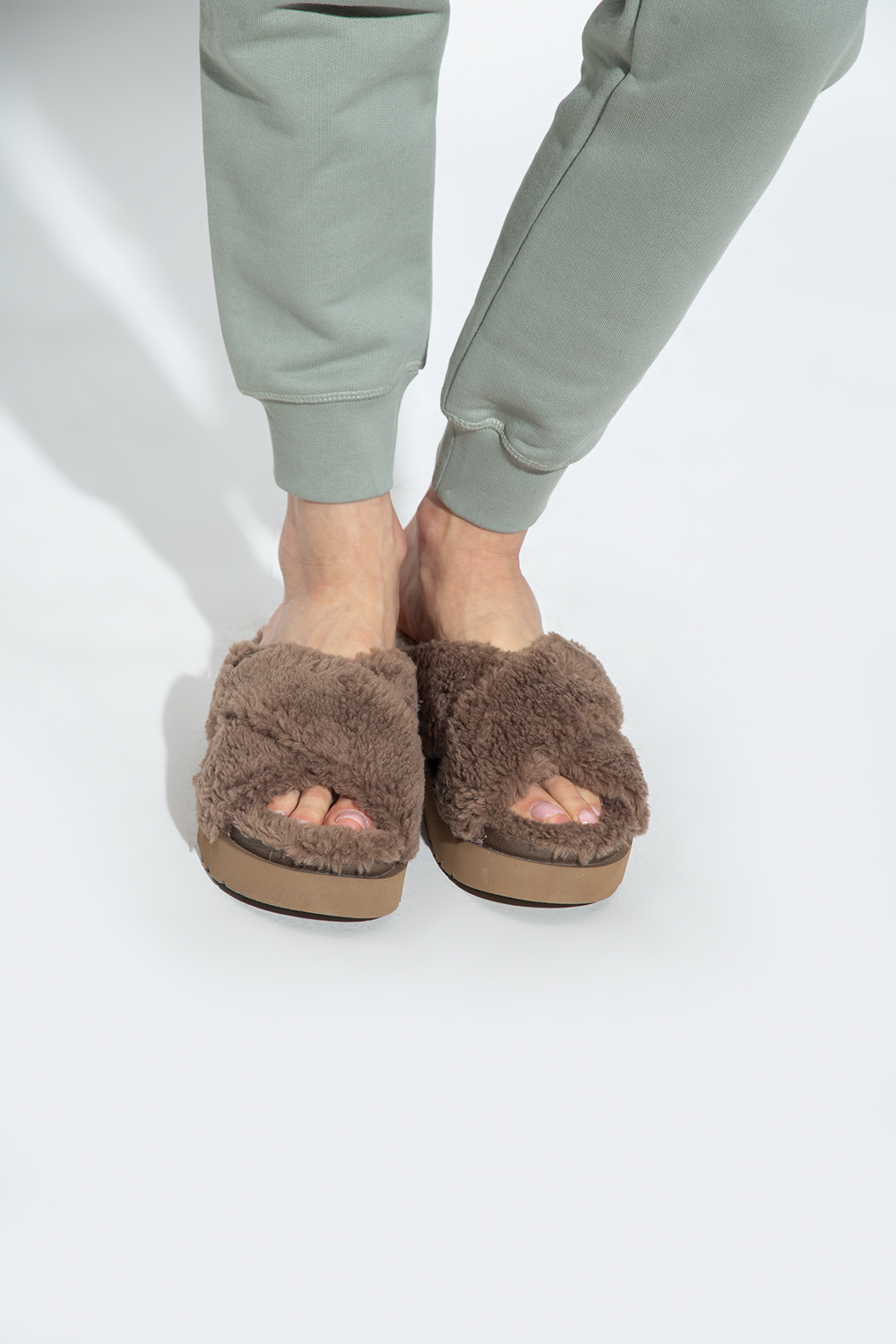 UGG ‘Fuzz Sugar Cross Slide’ slides