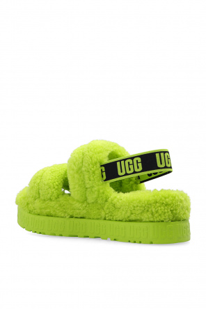 ugg leather ‘Oh Fluffita’ platform sandals